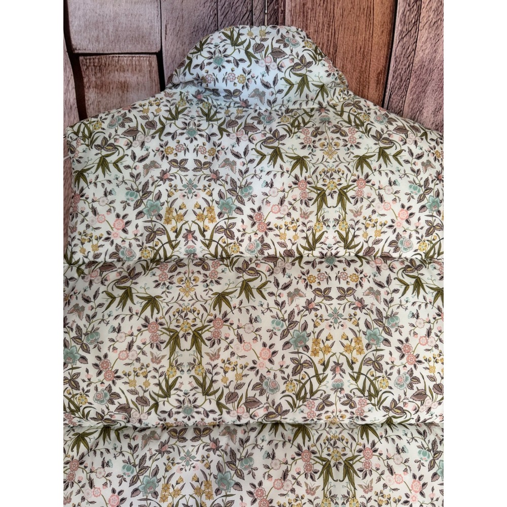 J.Crew Puffer Vest Liberty Tapestry Floral PrimaLoft Cottagecore Fall Medium - Picture 5 of 10